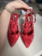 Valentino Garavani Women Rockstud Ankle Strap Pumps Tonal Studs