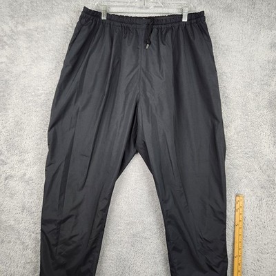 FootJoy DryJoys Rain Pants Mens XL Black Golf Water Proof Lined Preformance Logo