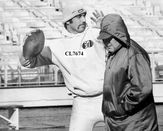 Joe Namath with Weeb Ewbank During New York Jets Practice at Shea Stadium Photo