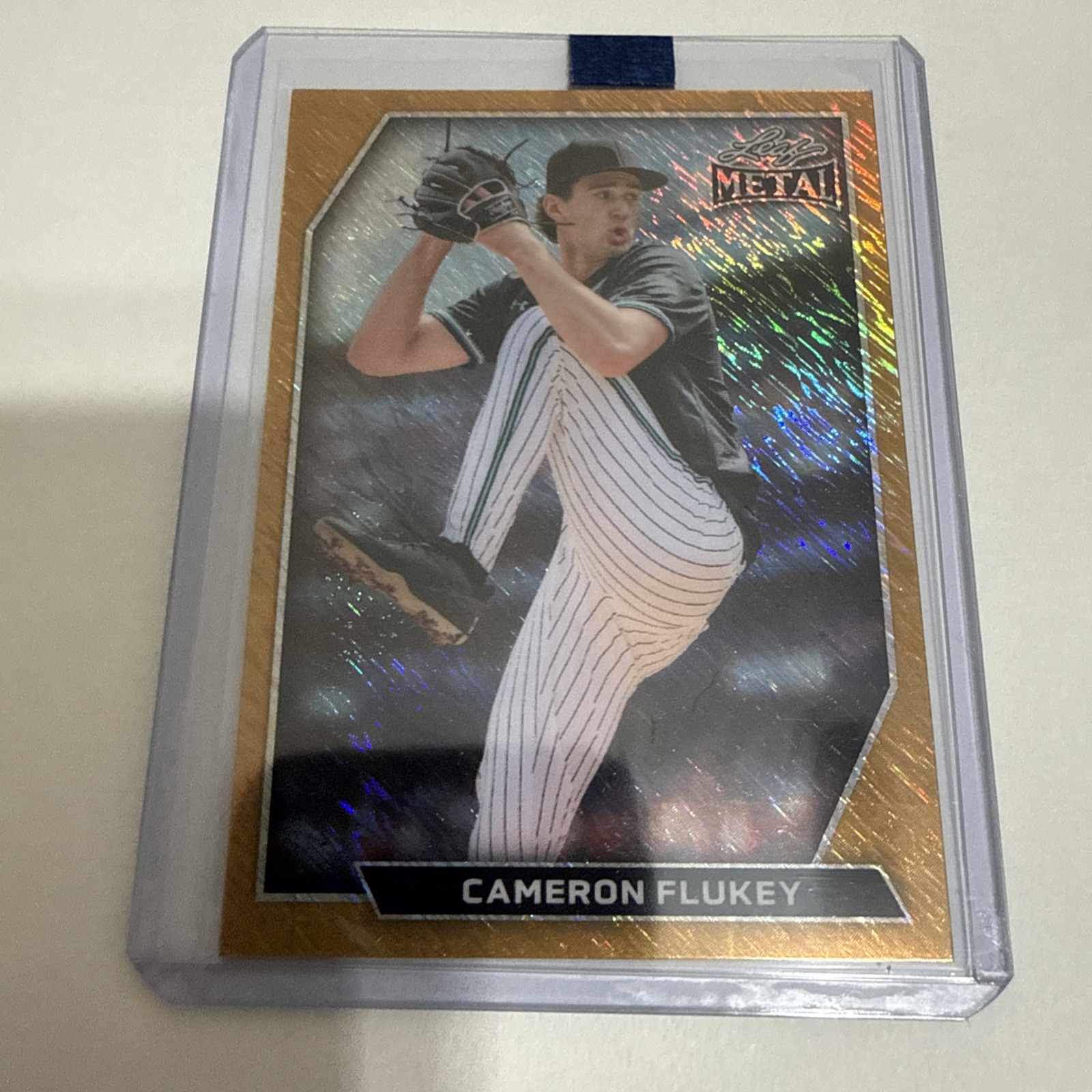 2026 Leaf Metal Baseball CAMERON FLUKEY Coastal Carolina Refractor 1/1