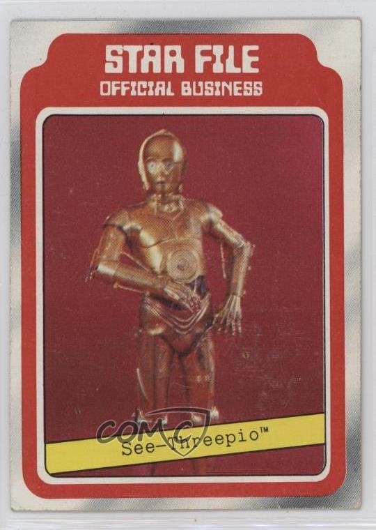 1980 Topps Star Wars: The Empire Strikes Back File C-3PO See-Threepio #6 1e8j