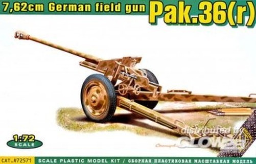 Ace 72571 - 1:72 Pak.36(r) German 7.62cm Field Gun - New