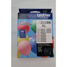  Lot of 3 Genuine Brother LC203BK XL Black Ink Cartridges Expired 10/21-10/23