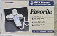 NOS Northwestern Bell Favorite 51870 Single Line Ivory Corded Phone FREE US SHIP