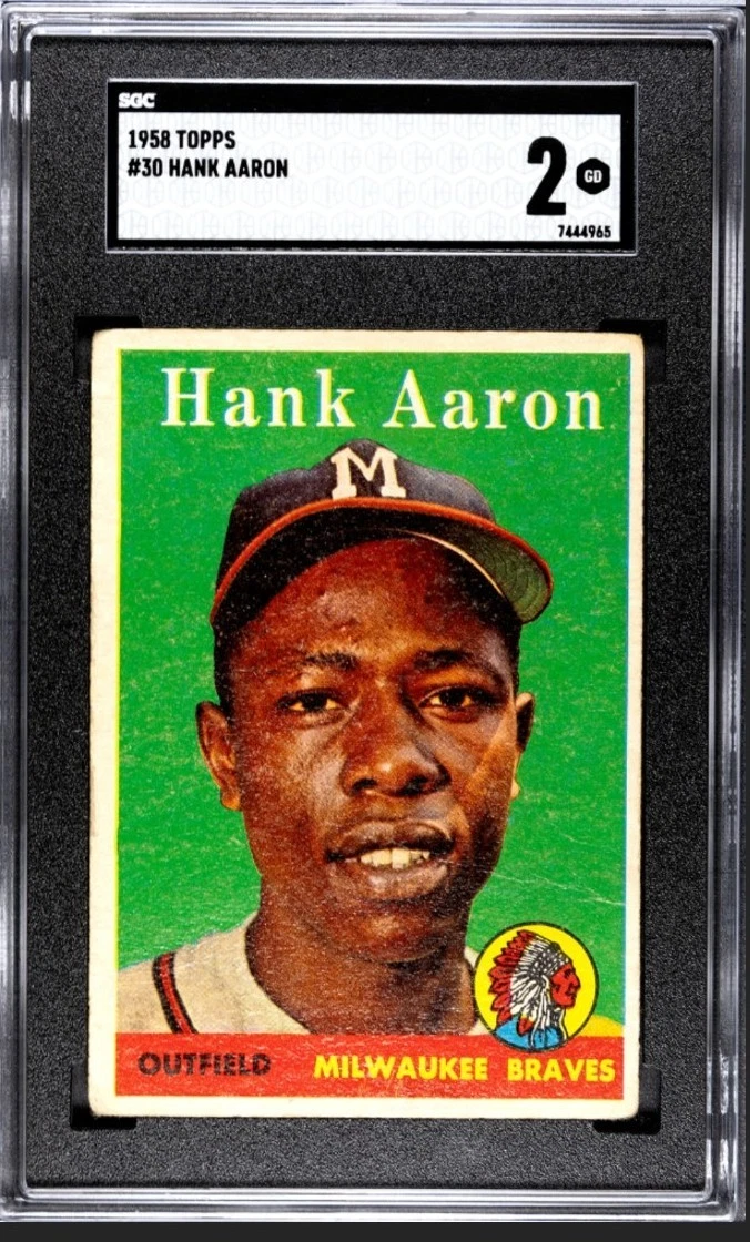 topps #30 Hank Aaron 野球カード 1958 Topps - Hank Aaron #30 for sale | eBay