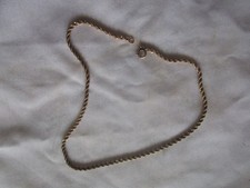 GEBRAUCHTE 10 GRAMM 12K GOLD GEFÜLLT 14" SEIL HALSKETTE