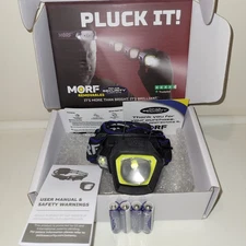 MORF R230 3-in-1 Headlamp Kit w Detachable Magnetic Flashlight (98575-E) -NEW!