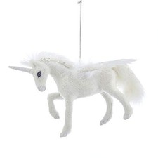 White Pegasus Ornament C4882 New