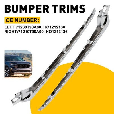 For Honda Pilot 2023 Front Bumper Lower Grille Chrome Molding Trim Left Driver H