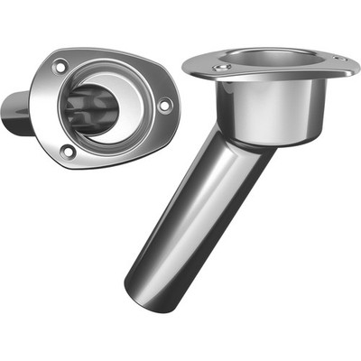 Mate Series Stainless Steel 30° Rod & Cup Holder - Open - Oval Top MATE