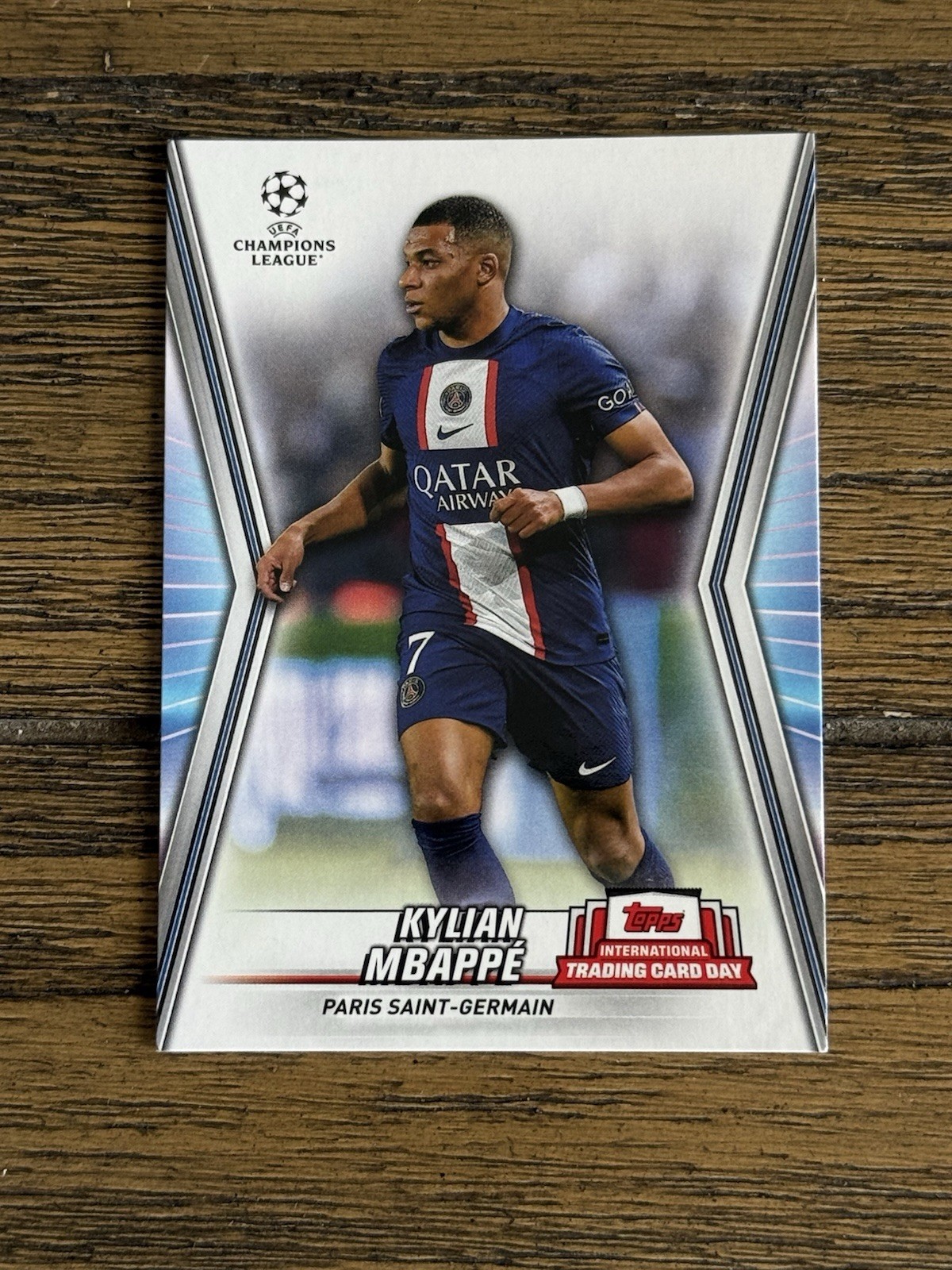 2023 Topps International Trading Card Day UEFA UCL Kylian Mbappe NTCD-S22