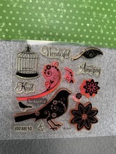 Sophia Cling Clear Stamp Set My Acrylix Close To My Heart B1379 Decorative