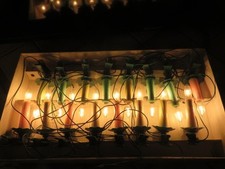 Ancienne guirlande lumineuse de Noël 16  lampes "Noël en Alsace"