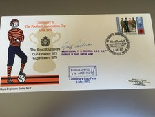GB STAMPS RARE ROYAL ENGINEERS SOUVENIR COVER 1972 FA CUP FINAL SIGNED