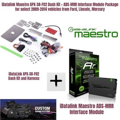 Maestro APX-S8-FO2 Dash Kit + RR Interface Module Ford/Lincoln/Mercury 2009 2014