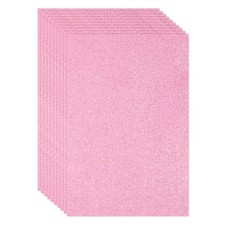 10 Sheets 2mm Glitter Foam Sheet, 11" x 8" A4 Pink Sparkle EVA Paper