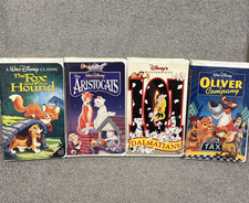 Lot Of 4 Walt Disney Movies VHS Clamshell Bundle