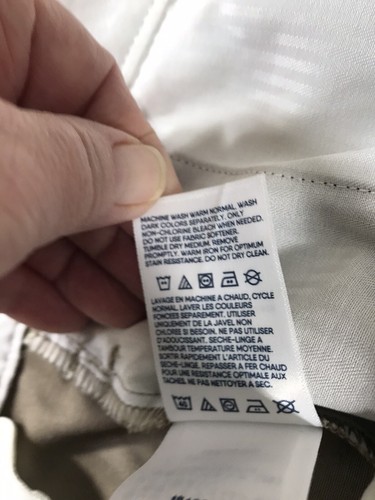 Pantalone Lands End uomo taglia 32 x 32 vestibilità tradizionale kaki marrone piatto davanti dritto - Foto 7 di 14
