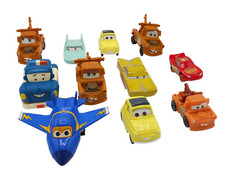 Disney Pixar Character Cars and Plane Mater Sheriff Lightning McQueen Lot of 11