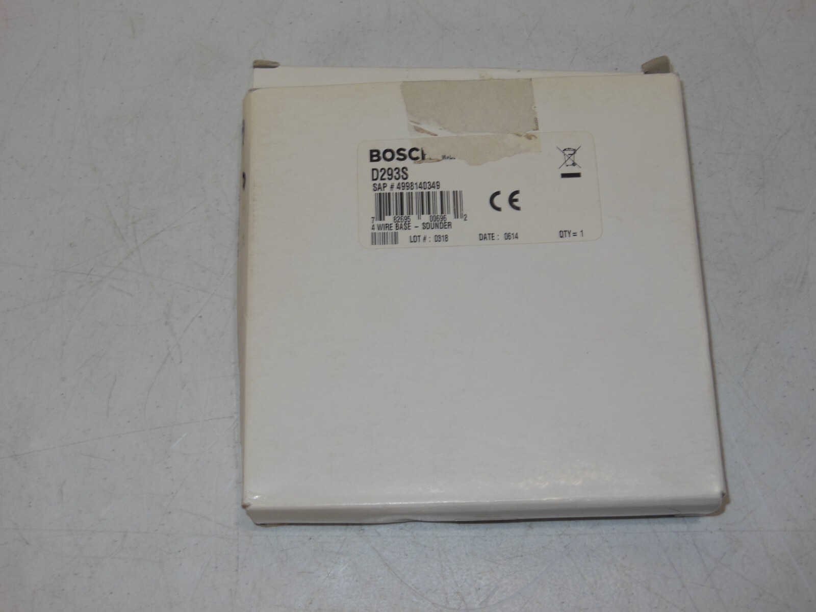 Bosch D293S Four-Wire Detector Base with Sounder - New