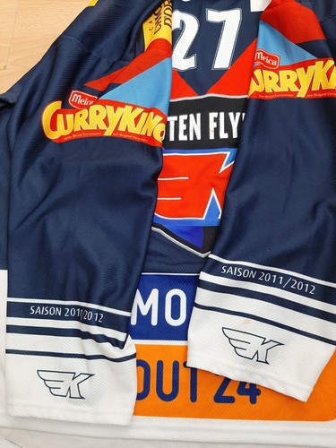 WICK #27 Kloten Flyers 2011/2012 OCHSNER SIGNED Hockey Jersey Men's Size XL RARE - Picture 6 of 12