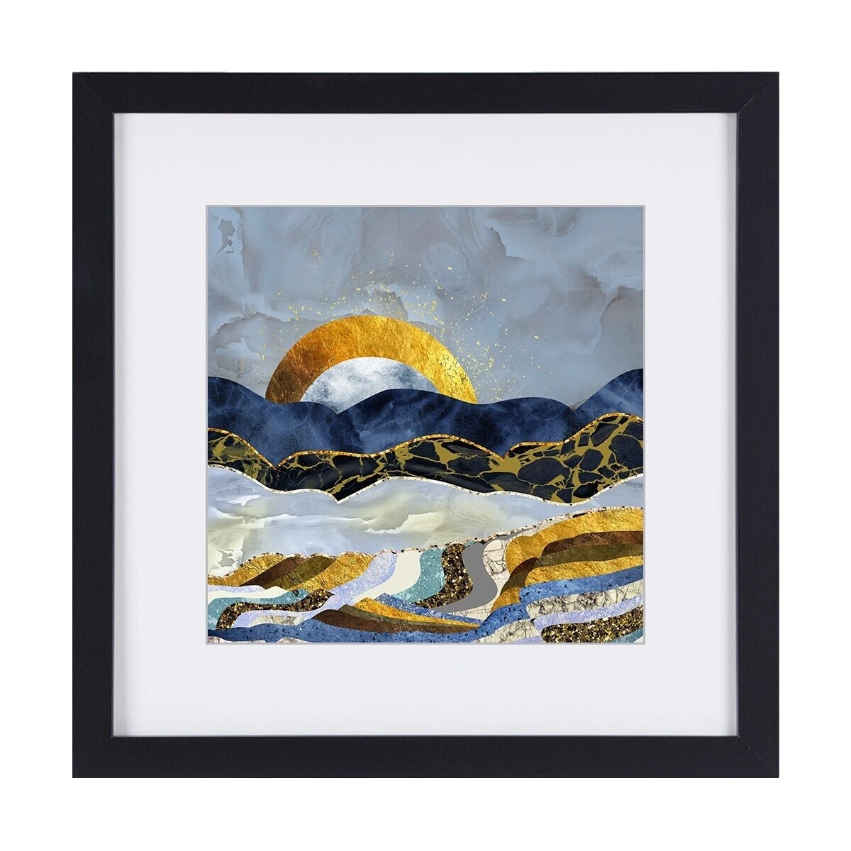 Modern Sunrise enmarcado afiches y grabados de decoración para el Hogar