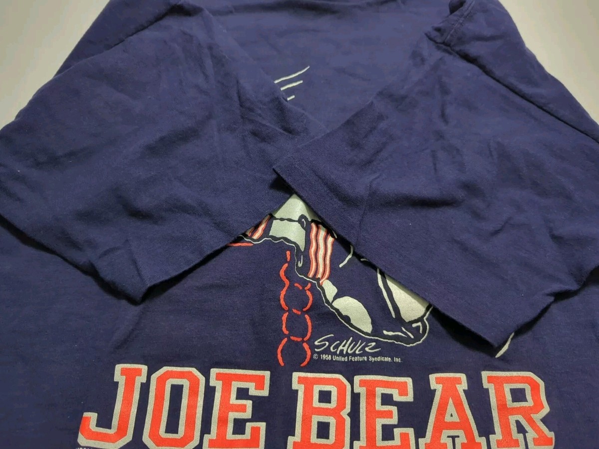 80’s ARTEX  Joe Chicago Bears NFL snoopy Vintage Snoopy Joe Bear Chicago Bears T-Shirt Men's Size XL