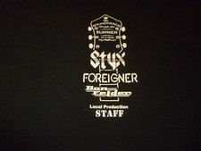 Styx / Foreigner 2014 Crew Shirt ( Size XL ) NEW!!!