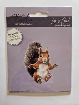 Highlight Crafts In The Studio ''Spirited Squirrel'' Stanzschablone