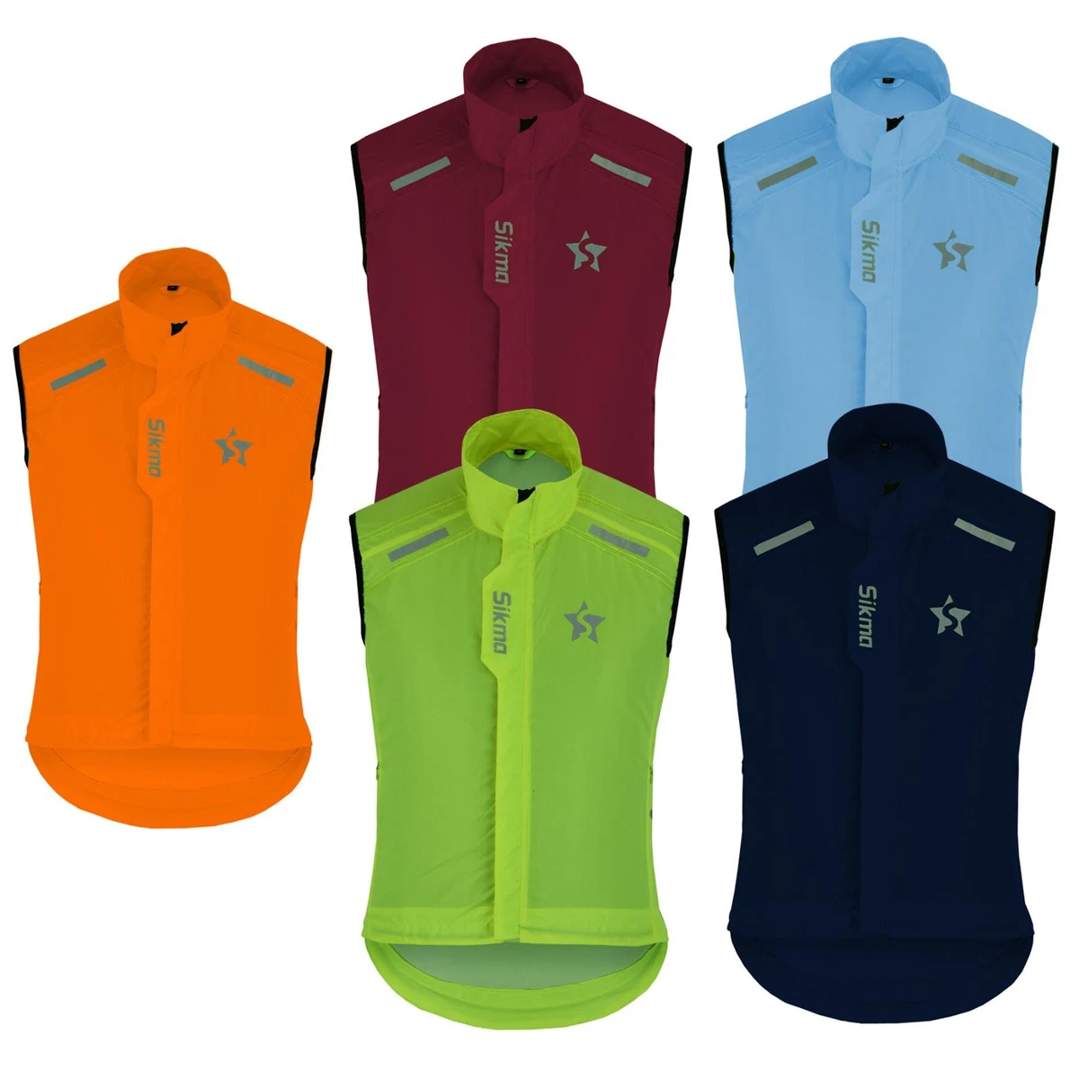 Cycling Vest FOR MEN WOMEN Windproof Gilet HI VIZ Running TOP water rasistant