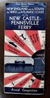 New Castle Pennsville Ferry New Jersey Atlantic Vintage 1932 Brochure Maps RARE — photo 1