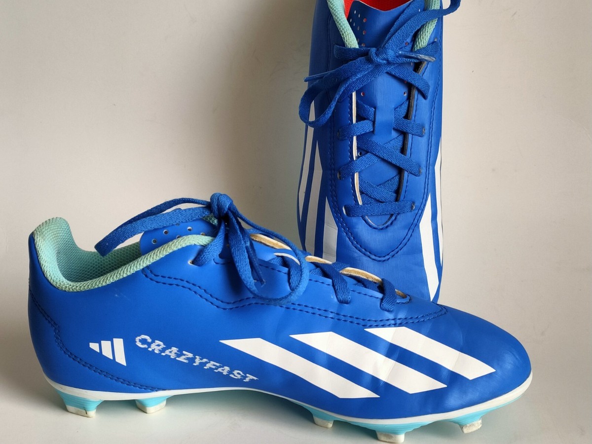 Adidas X Crazyfast 4 .FXG Cleats Men\'s  Soccer  Shoes  Size 13 White Blue adidas X Crazyfast Messi.1 2G 3G AG  main image 2