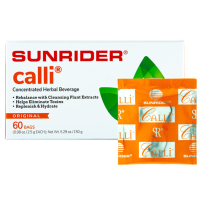 Sunrider CALLI Regular Concentrated Herbal Beverage 60 Bags (Fortune Delight Tea