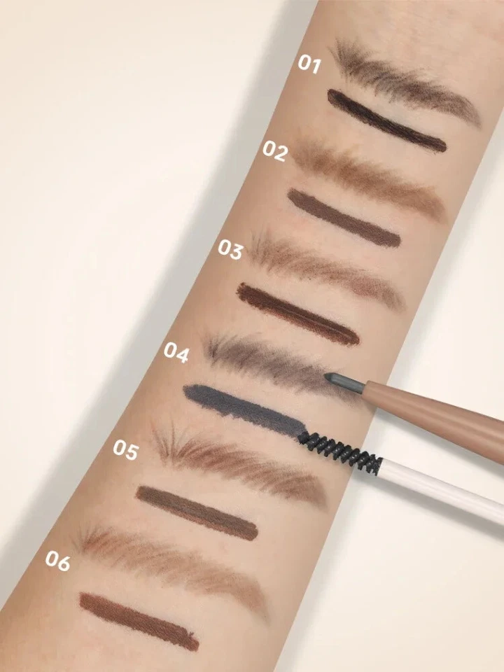 Double 2 in 1 Eyebrow Pen Tattoo Tint Brow Gel Studio Styling Fixed Brow Brush - Image 3 of 4