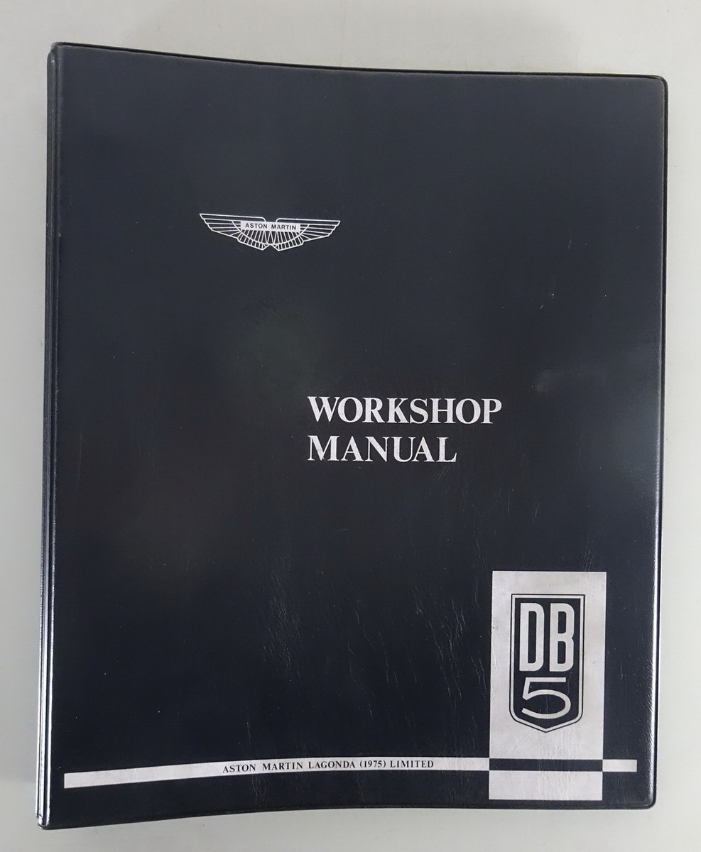 Aston MartinアストンマーティンDB5 workshop manual Werkstatthandbuch / Workshop Manual Aston Martin DB5 Baujahre 1963