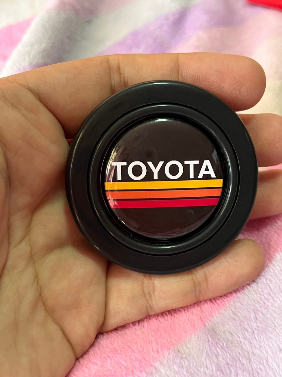 Botón De Bocina Vintage Con Logo Toyota JDM Para Volantes Sparco, OMP, MOMO O Nardi