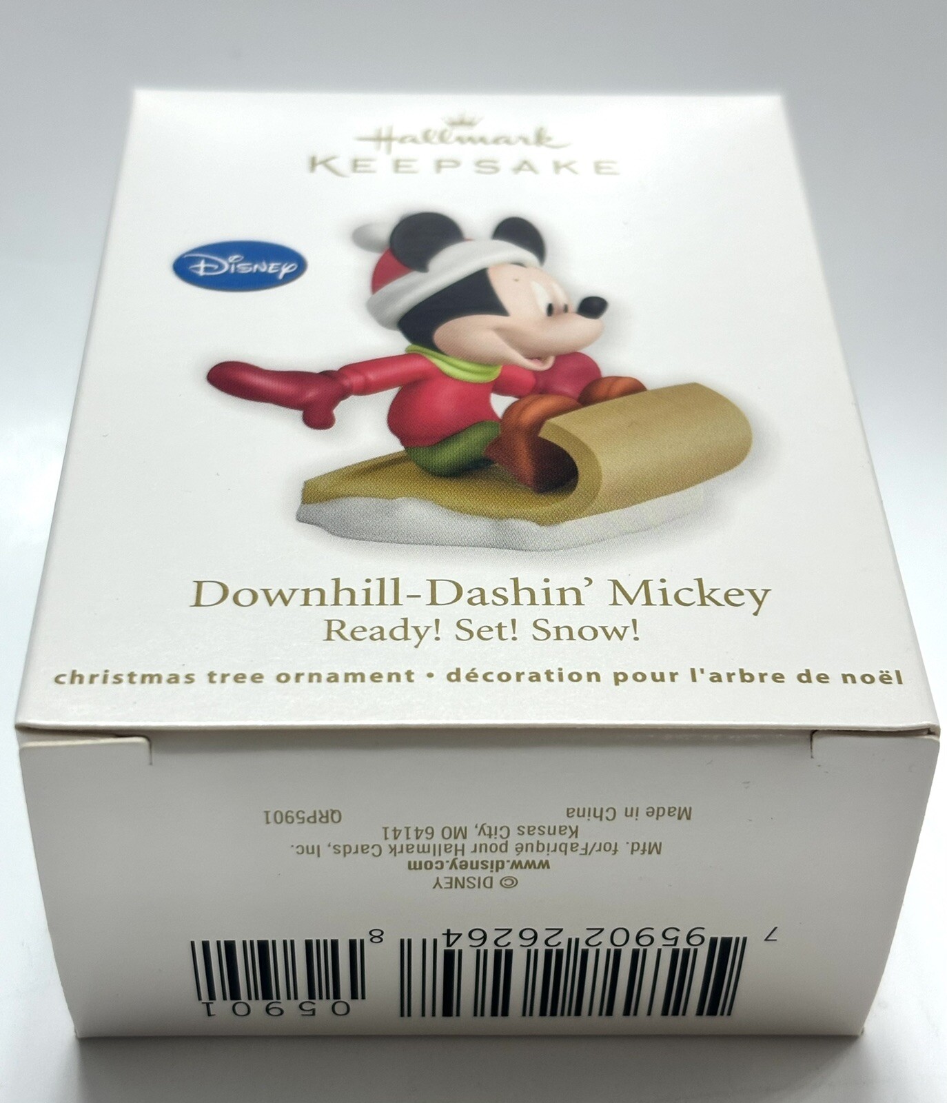 *NEVER OPENED* - 2012 Hallmark Ornament - DOWNHILL-DASHIN' MICKEY - Disney