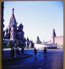 St. Basil's Cathedral Moscow Russia - 1966 Stereo Realist Slide Kodachrome #973