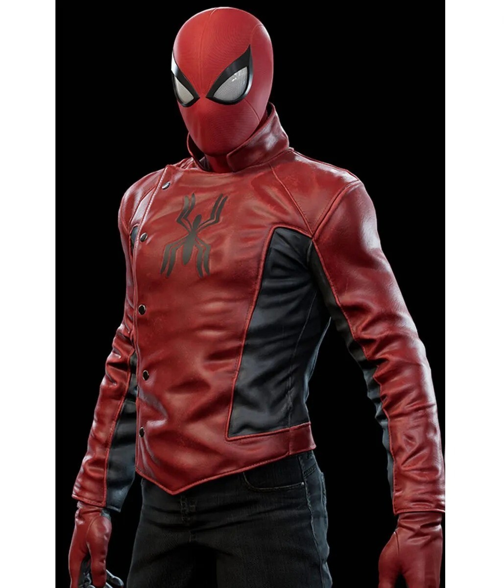 Handmade Spider Man Last Stand Peter Parker Red Leather Spiderman