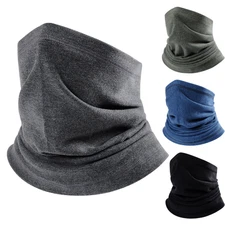 Winter Fleece Neck Warmer Gaiter Ski Face Mask Coldproof Scarf for Cold Weather