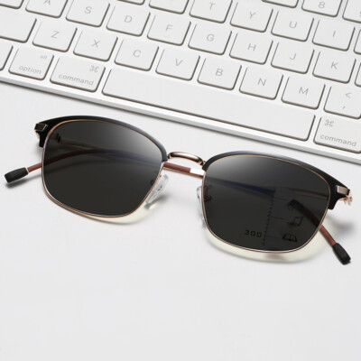 Ultralight Transition Progressive Multifocal Reading Glasses Screwless Magnifier