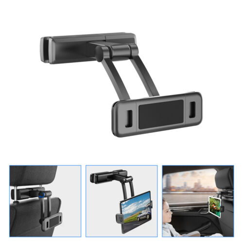 Car Headrest Tablet Holder, 360° Rotating Mount - 第 1/10 張圖片