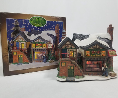 Enchanted Forest Christmas Village Glass Window House Ye Old Cobbler 289-0250