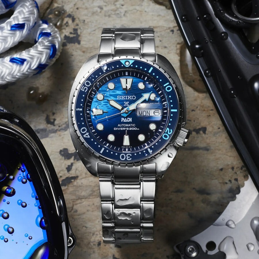 Brand New Seiko Prospex SRPK01K1 King Turtle PADI Blue Automatic Special Edition image 2