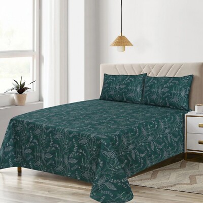 Bedruckte Bettwäsche Doppelbett & King Baumwolle Deluxe Bett-Set 100 % Baumwolle UK LAGER