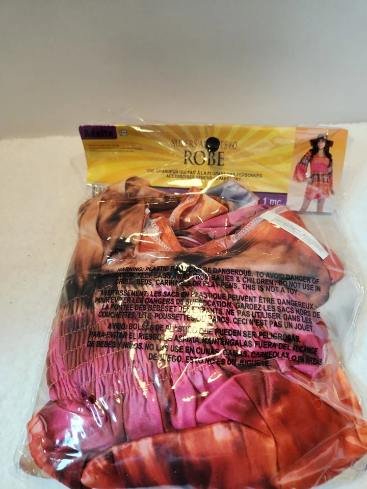 Vestido de Festival Groovy Años 60 Traje Tú mismo Elegante Disfraz Halloween Adulto Foto 2 de 2