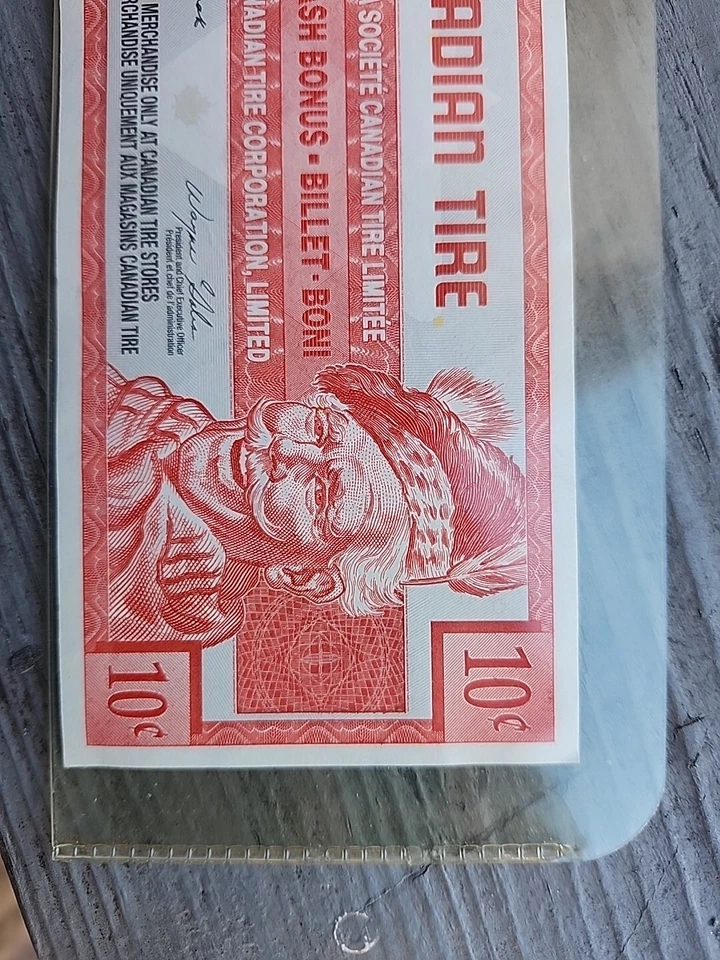 RARE 1996 CANADIAN TIRE MONEY .10 CENT  - Image 3 of 4