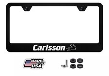 Carlsson Wheels License Plate Frame Laser Engraved Street Racing