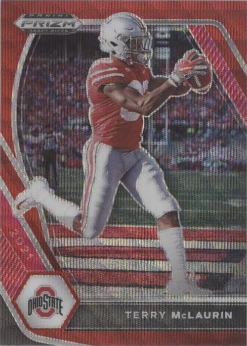 2021 Panini Prizm Draft Picks - Terry McLaurin #43 Ruby Wave Prizm for ...