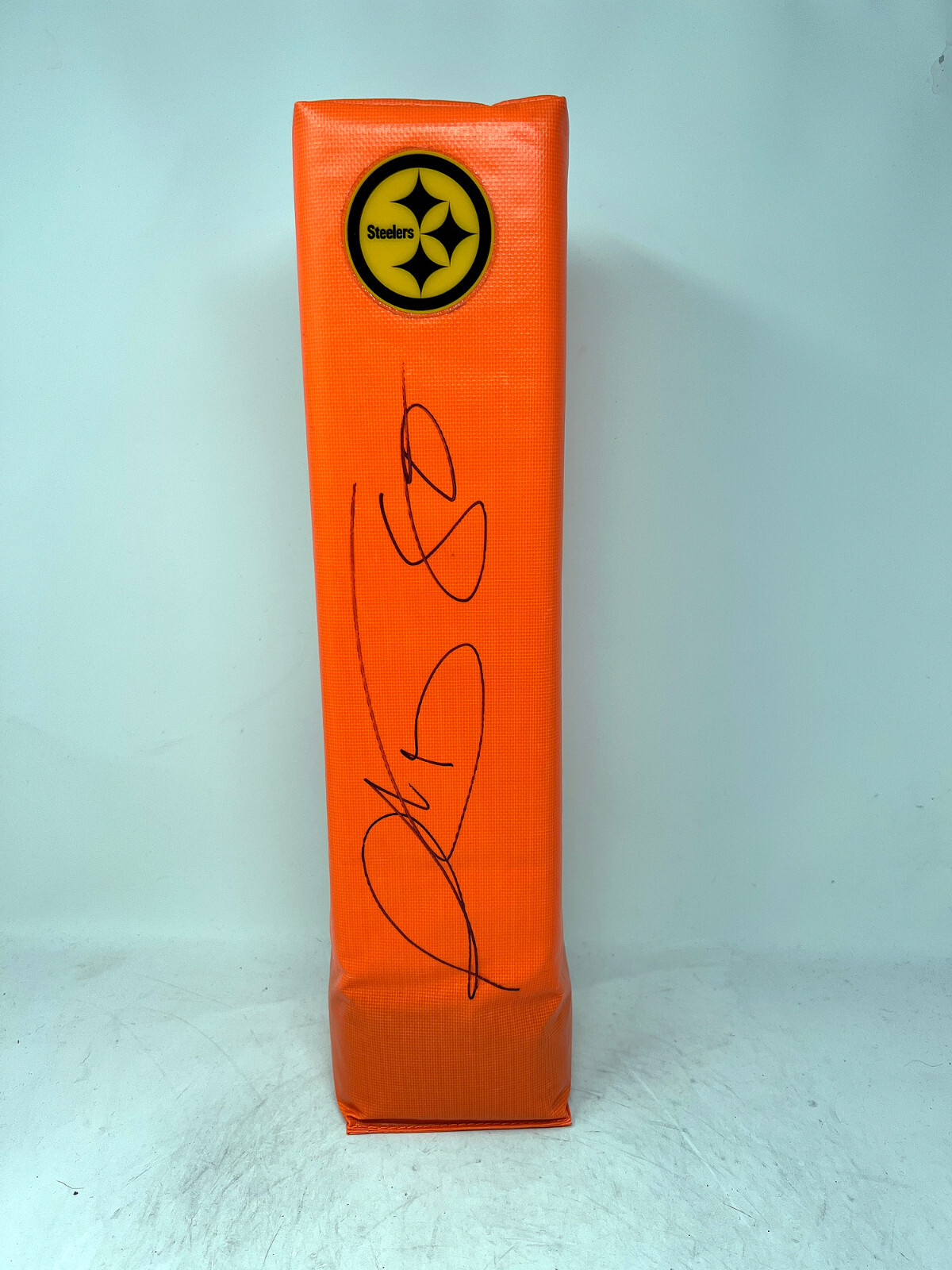 PLAXICO BURRESS Pittsburgh Steelers SIGNED Auto TOUCHDOWN PYLON w/ Steiner COA 